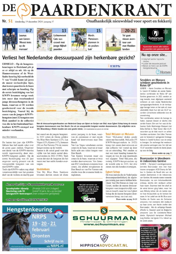 De Paardenkrant 51 – 2024 print Eindejaarseditie